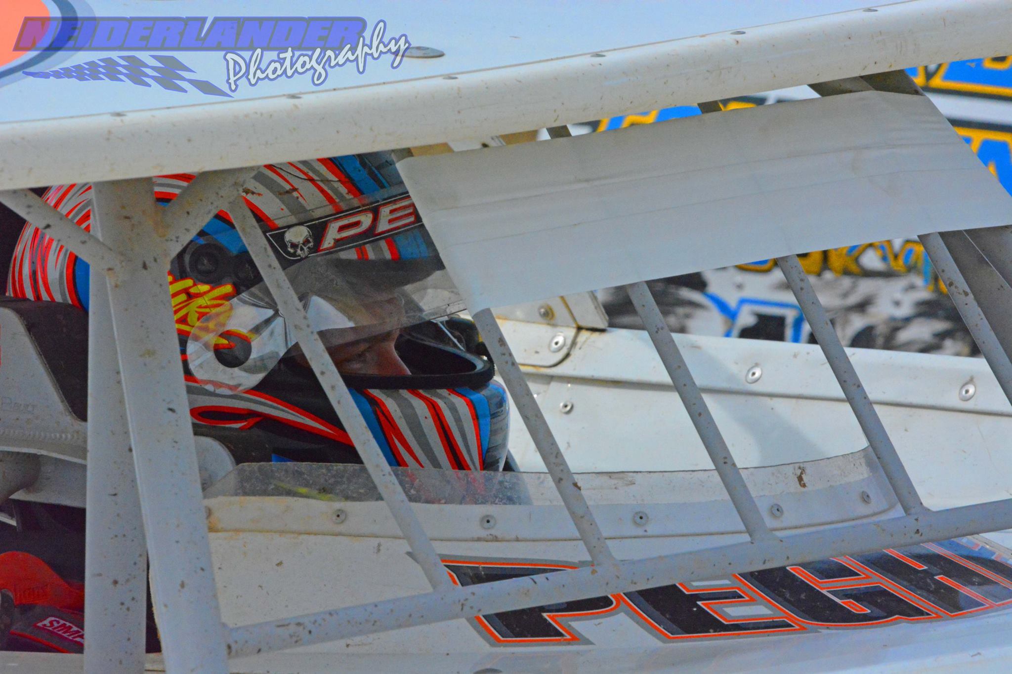 Driver Mike Pegher rolling out for time trials
